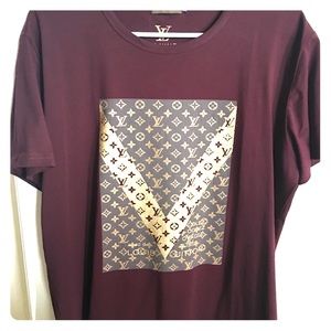Authentic Louis Vuitton Black “In The V” T shirt